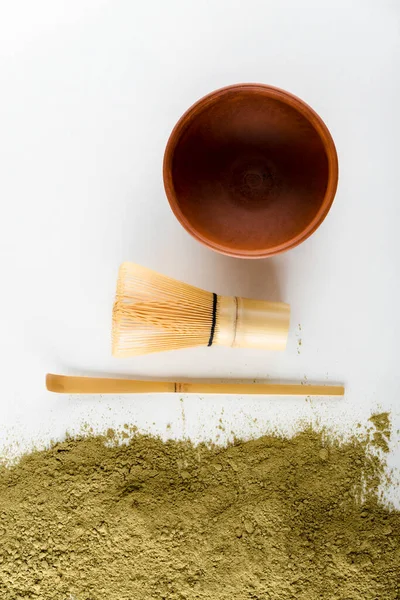 Set for making Japanese match tea — Stock Photo, Image