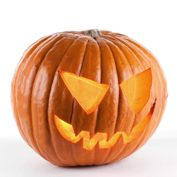 Halloween pumpkin on white — Stock Photo, Image