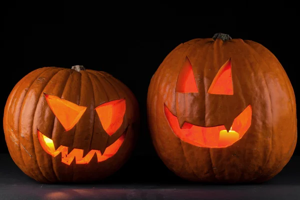 Halloween pumpkins siyah — Stok fotoğraf