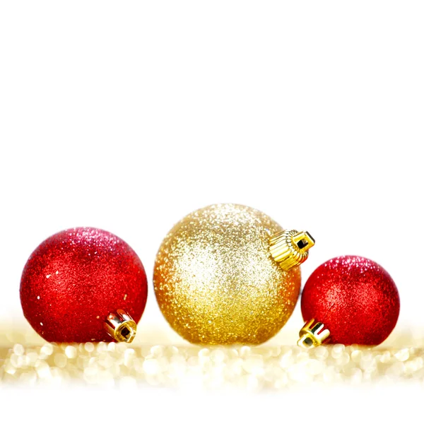 Glitter palle di Natale — Foto Stock