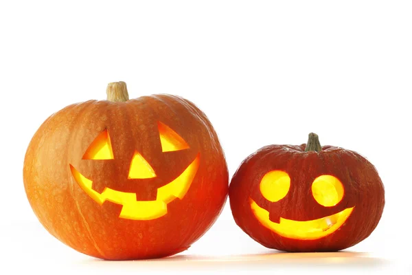 Jack o laterne halloween kürbisse — Stockfoto