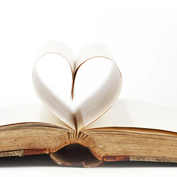 Heart from book pages — Stock Photo, Image