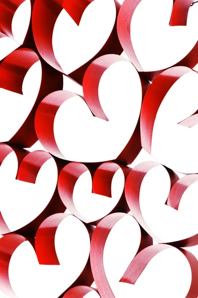 Linked ribbon hearts — Stock Photo, Image