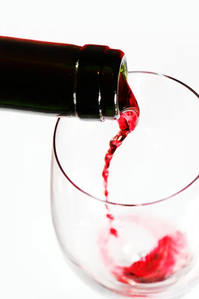Vin rouge versant — Photo