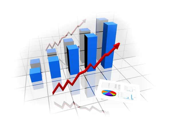 Financial graph — Stock Photo, Image
