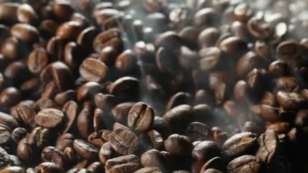 Roasting coffee beans — Stock Video