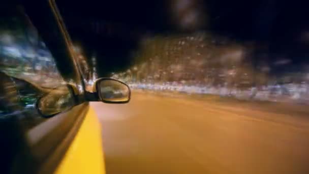 夜间驾驶 — 图库视频影像
