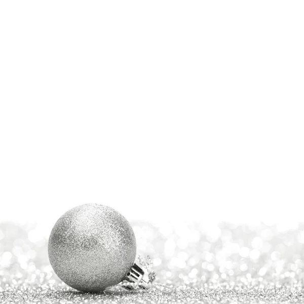 Glitter christmas ball — Stockfoto