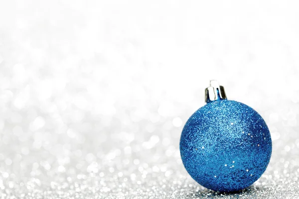 Glitter Kerstmis bal — Stockfoto