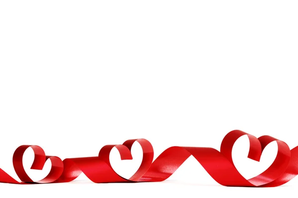 Ribbon hearts frame — Stock Photo, Image