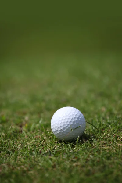 Golf ball op cursus — Stockfoto