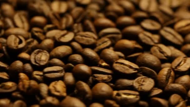 Смажених кавових зерен — стокове відео