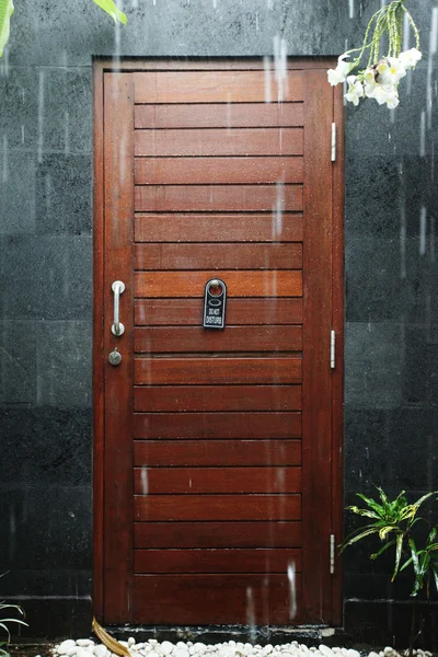 Door of hotel room — Stock Photo, Image