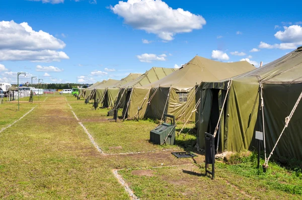 Campo de exército — Fotografia de Stock