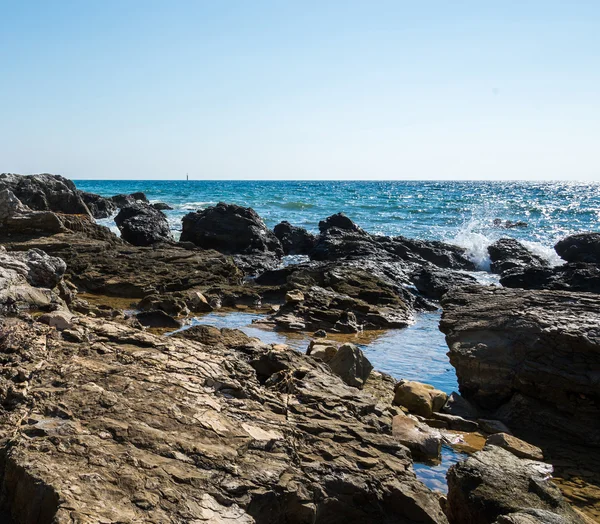 Sunny day on the Adriatic coast — Stock Photo, Image