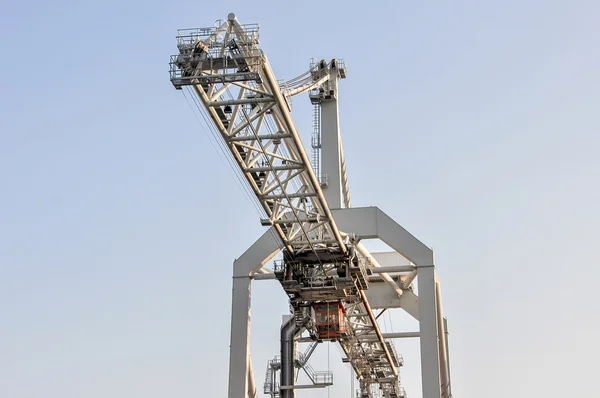 Sea cargo port large cranes — Stock Photo, Image