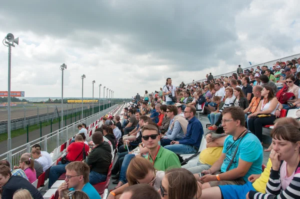 Dtm (德意志 Tourenwagen 高级别的) 润达 (莫斯科跑道)，在莫斯科，俄罗斯，2013年-08-04 — 图库照片