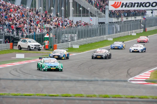 DTM (Deutsche Tourenwagen Meisterschaft) on MRW (Moscow RaceWay), Moscow, Russia, 2013-08-04 — Stock Photo, Image