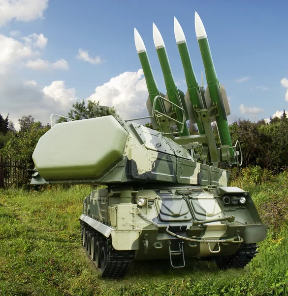 Buk. Gadfly SA-11. Ruské samohybné, středně range protiletadlový raketový systém — Stock fotografie