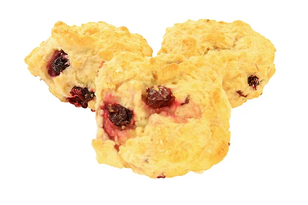 Lemon Cranberry Tea Biscuits — Stock Photo, Image