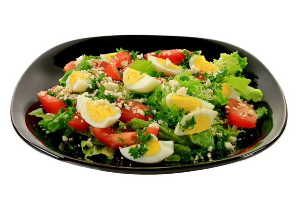 Spring salad with eggs — Stock Photo, Image