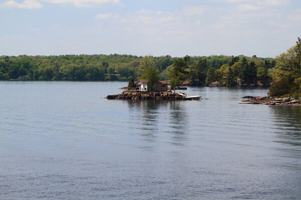 One of the smallest from Thousand Islands on St. Lawrence River 