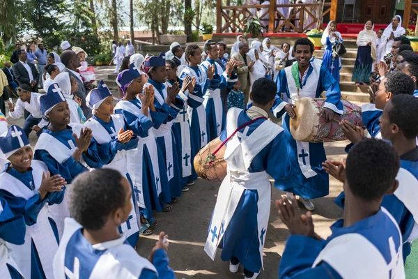 Ethiopian Orthodox Church Choir — Zdjęcie stockowe