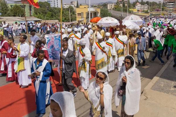 2016 timket vieringen in Ethiopië — Stockfoto