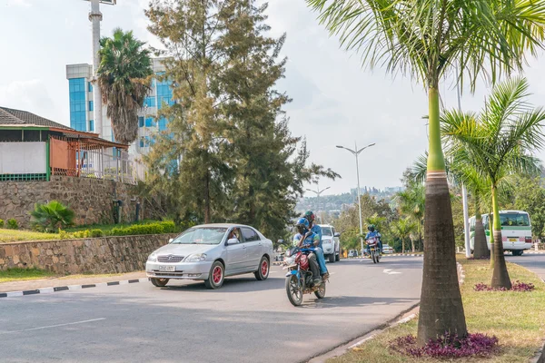 Una de las ciudades más limpias de África, Kigali — Foto de Stock