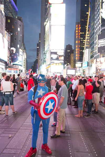 Captain America à Times Square — Photo