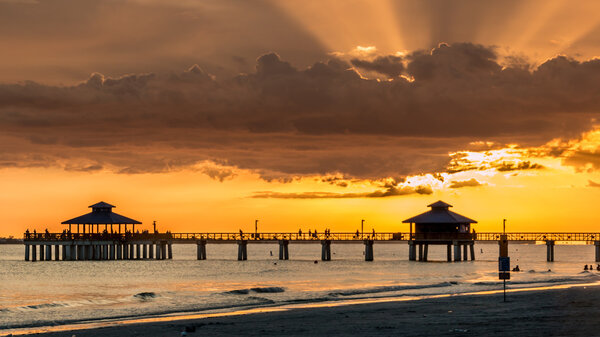 Sunset on Fort Myers Beach