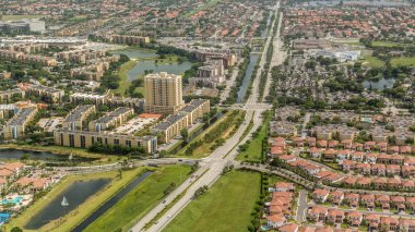 Havadan görünümü Miami downtown
