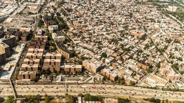 Vista aérea de Queens Borough, Nova Iorque — Fotografia de Stock