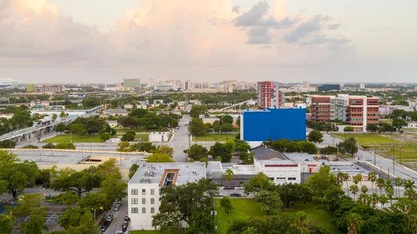 Luchtfoto van miami downtown — Stockfoto