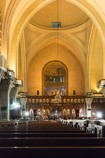 L'intérieur de la cathédrale copte orthodoxe Saint-Marc — Photo