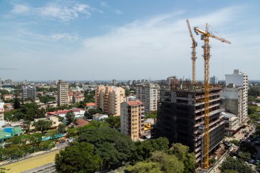 Maputo şehrin havadan görünümü