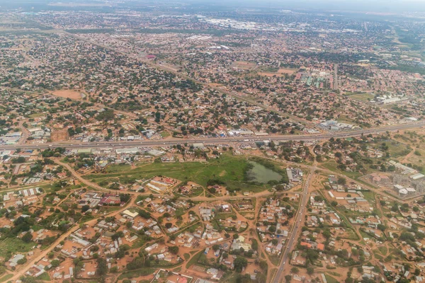 Вид с воздуха на Габороне — стоковое фото