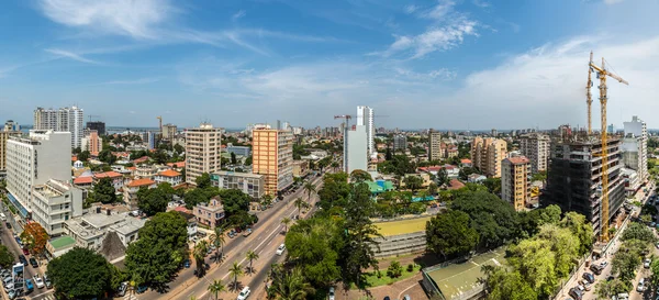 Maputo şehrin havadan görünümü — Stok fotoğraf