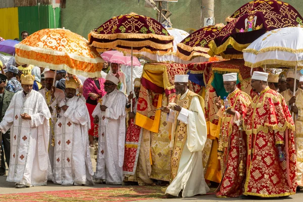 Timket, die äthiopisch-orthodoxe Feier der Erscheinung des Herrn — Stockfoto
