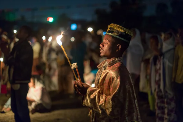 Timket, la célébration orthodoxe éthiopienne de l'Épiphanie — Photo