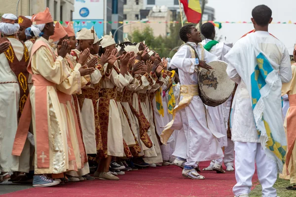 Timket, de Ethiopische orthodoxe viering van Driekoningen — Stockfoto