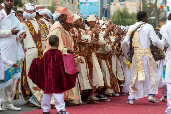 Timket, de Ethiopische orthodoxe viering van Driekoningen — Stockfoto