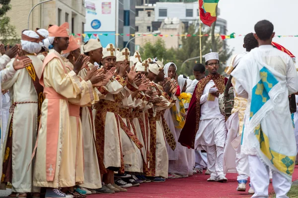 Timket, de Ethiopische orthodoxe viering van Driekoningen — Stockfoto