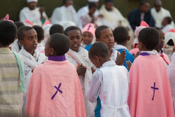 Timket, de Ethiopische orthodoxe viering van Driekoningen — Stockfoto