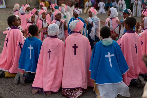 Timket, die äthiopisch-orthodoxe Feier der Erscheinung des Herrn — Stockfoto