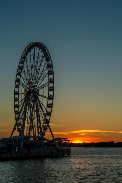 Kole kapitału w National Harbor — Zdjęcie stockowe