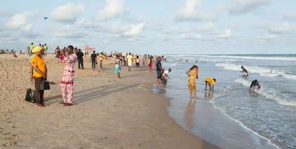 Måndag eftermiddag på Obama Beach, Cotonou — Stockfoto