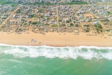 Cotonou, Benin Shores havadan görünümü