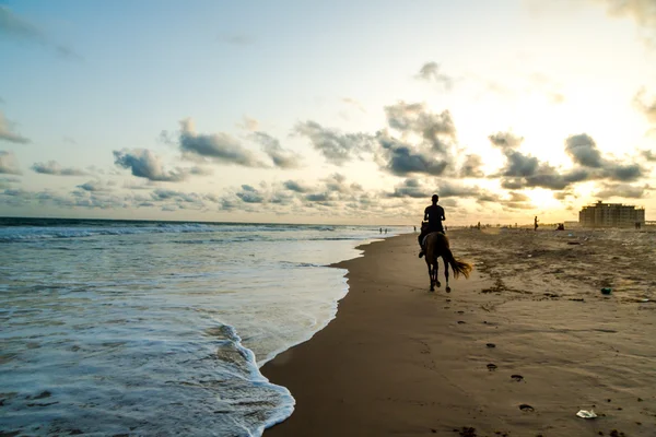 Obama strand in cotonou, benin — Stockfoto