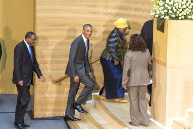 U.S. President Barack Obama makes his first presidential visit t